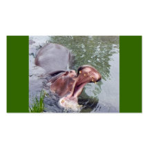 Big Mouth Hippo Business Card