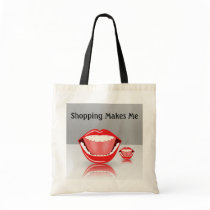 Big Mouth Humour Budget Funny Shopping Tote Bags