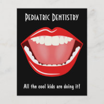 Big Mouth Small Dentist Dentistry Dental Flyers