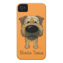 Big Nose Border Terrier iPhone 4 Case-Mate Cases