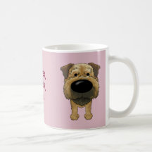 Big Nose Border Terrier Coffee Mugs