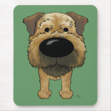 Big Nose Border Terrier Mouse Pads