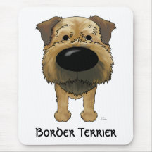 Big Nose Border Terrier Mouse Pads