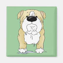 Big Nose Bulldog Magnets