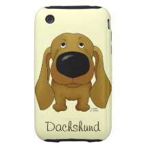 Big Nose Dachshund iPhone 3 Tough Cover