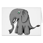 Big Nose Elephant Card