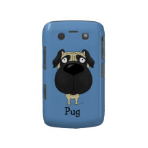 Big Nose Pug Blackberry Bold Cases