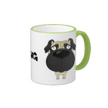 Big Nose Pug Coffee Mug