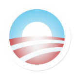 Big O Barack Obama Logo stickers