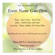 Big Orange Heirloom Tomato Invitations