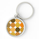 Big Orange Polka Dots Key Chains
