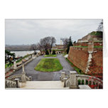 Big Park Kalemegdan By Danube River Serbia Greeting Card