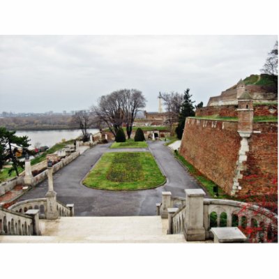 Big Park Kalemegdan By Danube River Serbia Acrylic Cut Outs by lifesphere