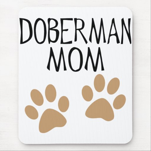 Big Paws Doberman Mom Mouse Pads