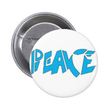Big Peace Badge Pin