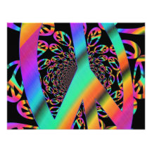 Big Peace Sign Invites