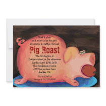 BIG PIGGY Pig Roast Bar-B-Que Party Invitation