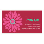 Big Pink Flower Business Card