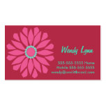 Big Pink Flower Business Card