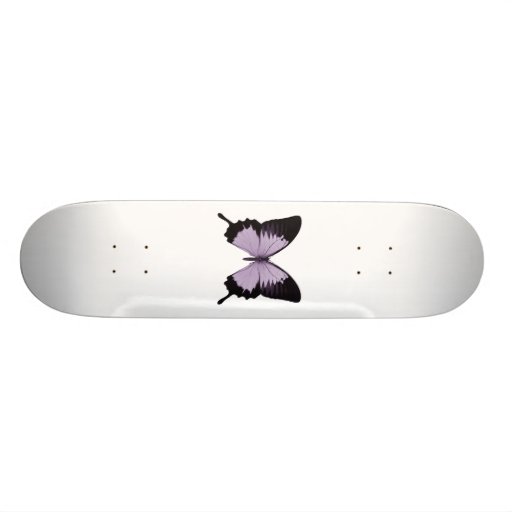 Big Purple & Black Butterfly Skate Deck