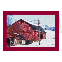 Big Red Barn on the National Pike Greeting Cards