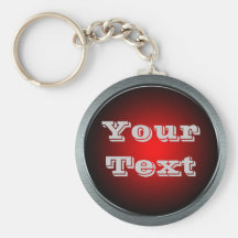 Big Red Button Keychain