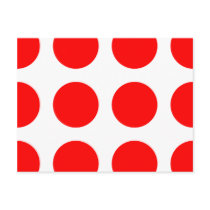 Big Red Dots Post Card
