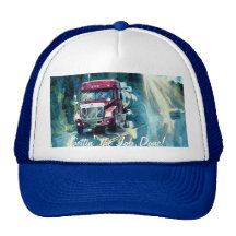 Big Rig Red Tanker Truck Driver's Hat
