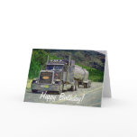 Big Rig Road-liner Truck-lover Birthday Card