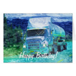 Big Rig Road-liner Truck-lover Birthday Card