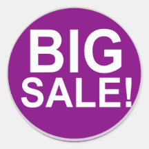 Big sale round stickers