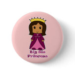 Big Sis Princess Pinback Button