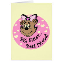 Big Sister Best Friend T shirts and Gifts Card