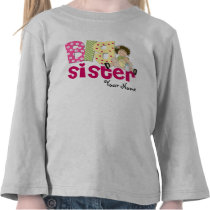 Big Sister Brunette Personalized T-Shirt t-shirts