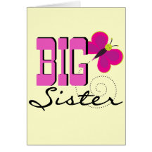 Big Sister Butterfly Tshirts and Gifts Cards