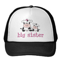Big Sister Cow T-shirt hats