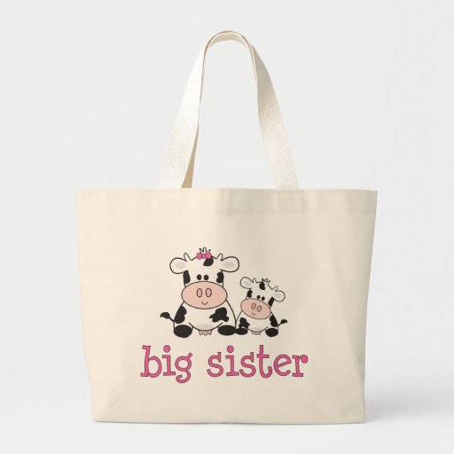 Big Sister Cow T-shirt Tote Bag