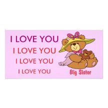 Big Sister Customized Photo Card