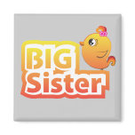 Big sister cute baby chicken bird magnet magnets