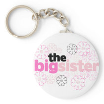 Big Sister Flower T-shirt Key Chains