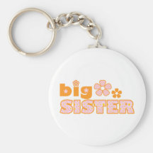 Big Sister Flowers Keychain
