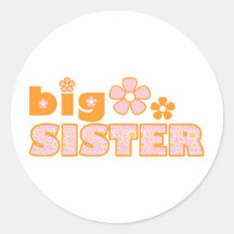 Big Sister Flowers Sticker