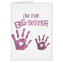 Big sister greeting cards