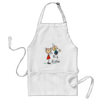 Big Sister Little Brother T-shirts and Gifts Apron