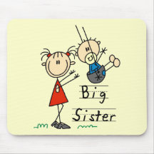 Big Sister Little Brother T-shirts and Gifts Mouse Mats