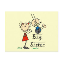 Big Sister Little Brother T-shirts and Gifts Postcard