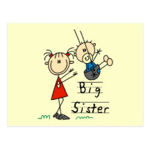 Big Sister Little Brother T-shirts and Gifts Postcard