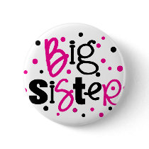 BIG SISTER pink /black Polka dot T-shirt