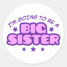 Big Sister Round Sticker