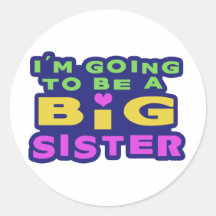 Big Sister Round Sticker